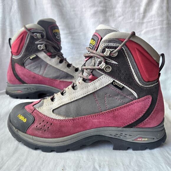 ASOLO Nilas GV Women's Gore-Tex Suede Hiking Backpacking Boots Purple Size 8 - Picture 1 of 8